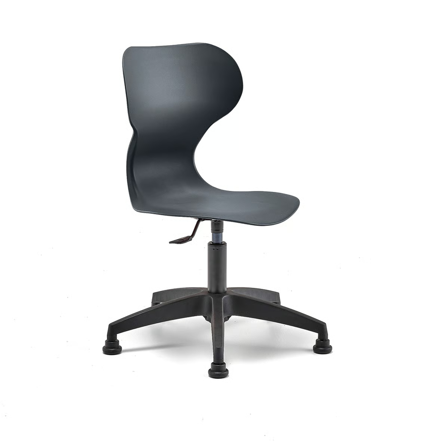 1593923-1 14 pcs Chairs BRIAN Height-adjustable, with glides, black