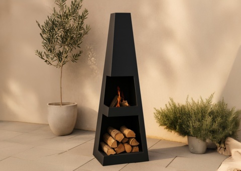 Bastian Fire korg svart 40 × 120 × 40 cm