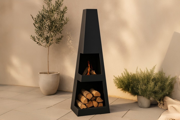 1593277-1 Bastian Fire korg svart 40 × 120 × 40 cm