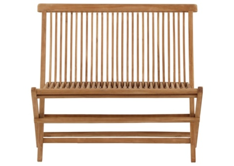Ghana fällbar bench- natur teak 100 × 89 × 60 cm