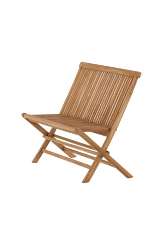1593307-3 Ghana fällbar bench- natur teak 100 × 89 × 60 cm