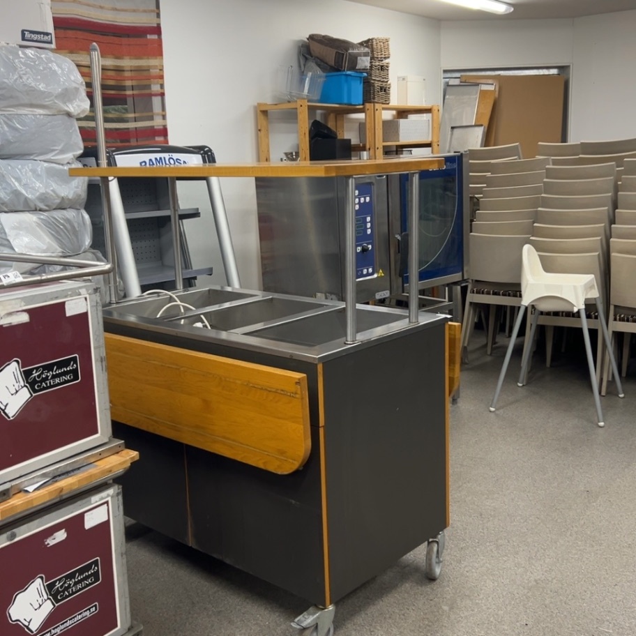 1540058-2 Serveringsvagn med kylbrunnar - Haglund Industri