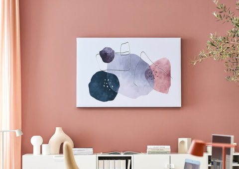 Sound absorber IMAGE Art, 1200x800 mm, grey