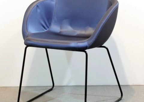 Stol Johanson Arena blåmetallic/svart 4 stycken