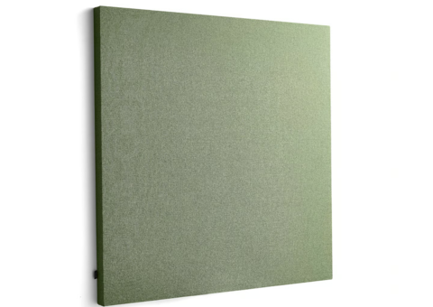 2 pcs Sound absorbers POLY Square, 1180x1180x56 mm, wall mounted, green