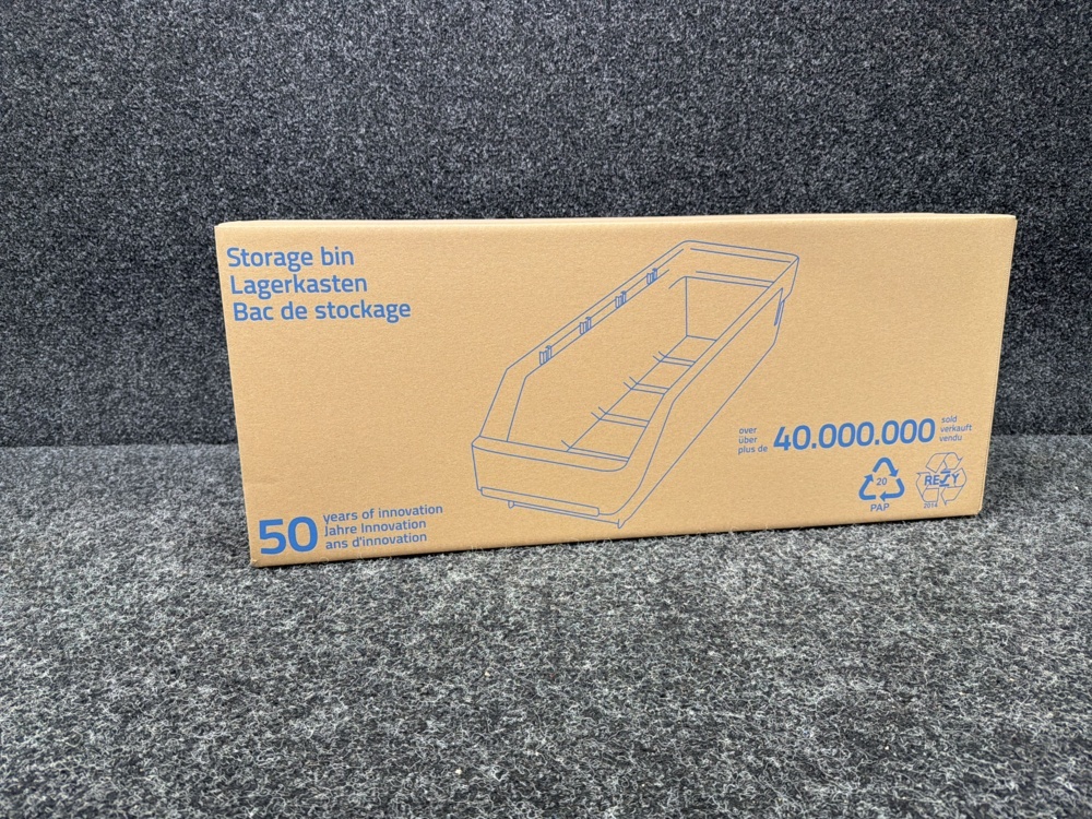 1596205-2 15 pcs Picking trays REACH 300x240x95 mm, grey