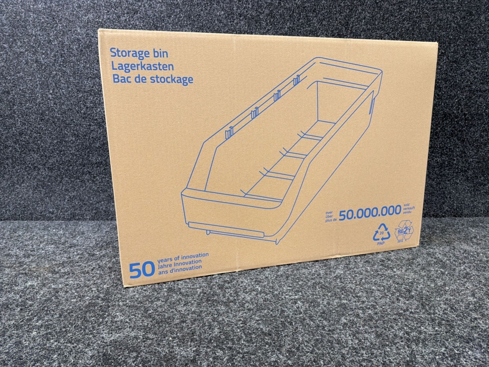 1596232-2 30 pcs Picking trays REACH 500x115x95 mm, blue