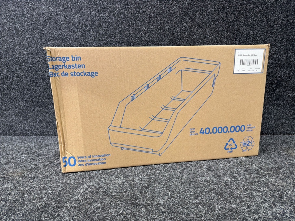 1596253-2 20 pcs Picking trays REACH 400x90x95 mm, blue