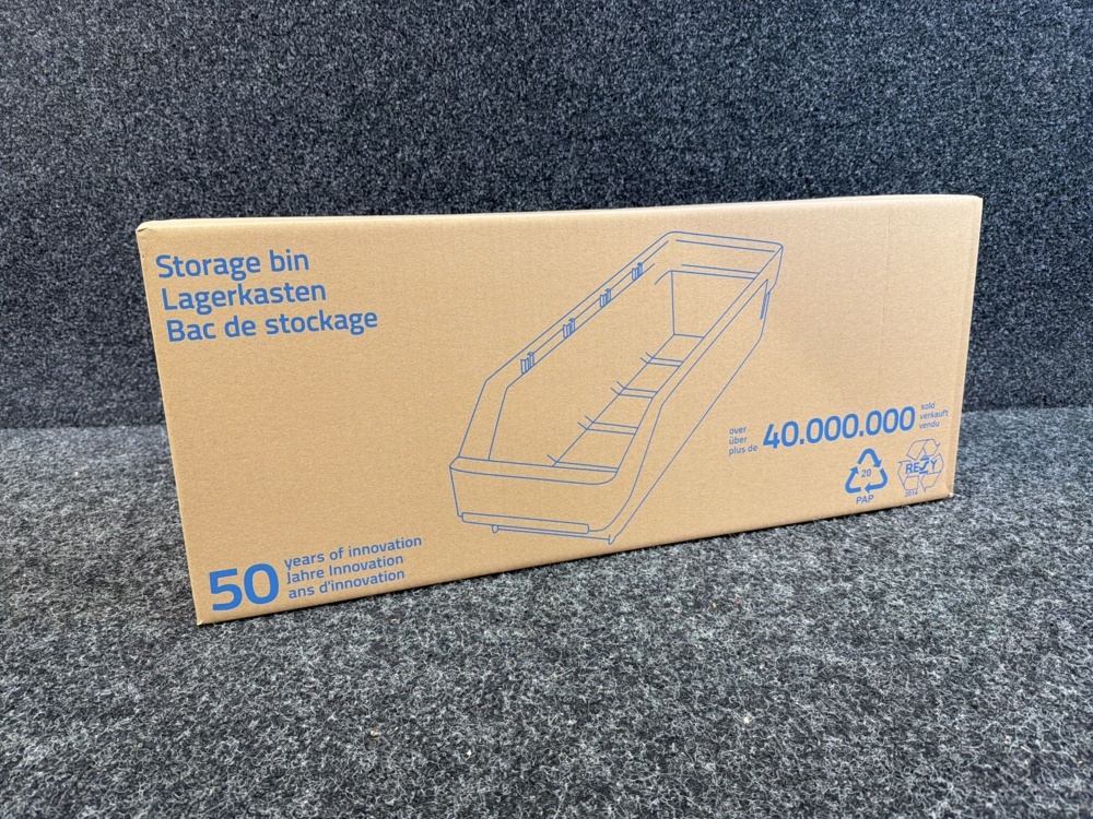 1596529-2 20 pcs Picking trays REACH 300x180x95 mm, blue
