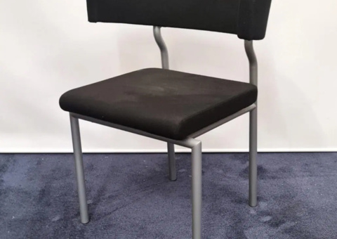 Stol Lammhults Aron svart/silver 3 stycken