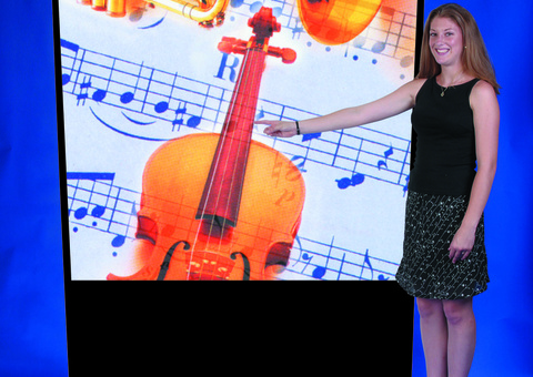 Projector screen - AVPro Vertical Floorscreen, 204x170 cm, floor standing, AVProVF001