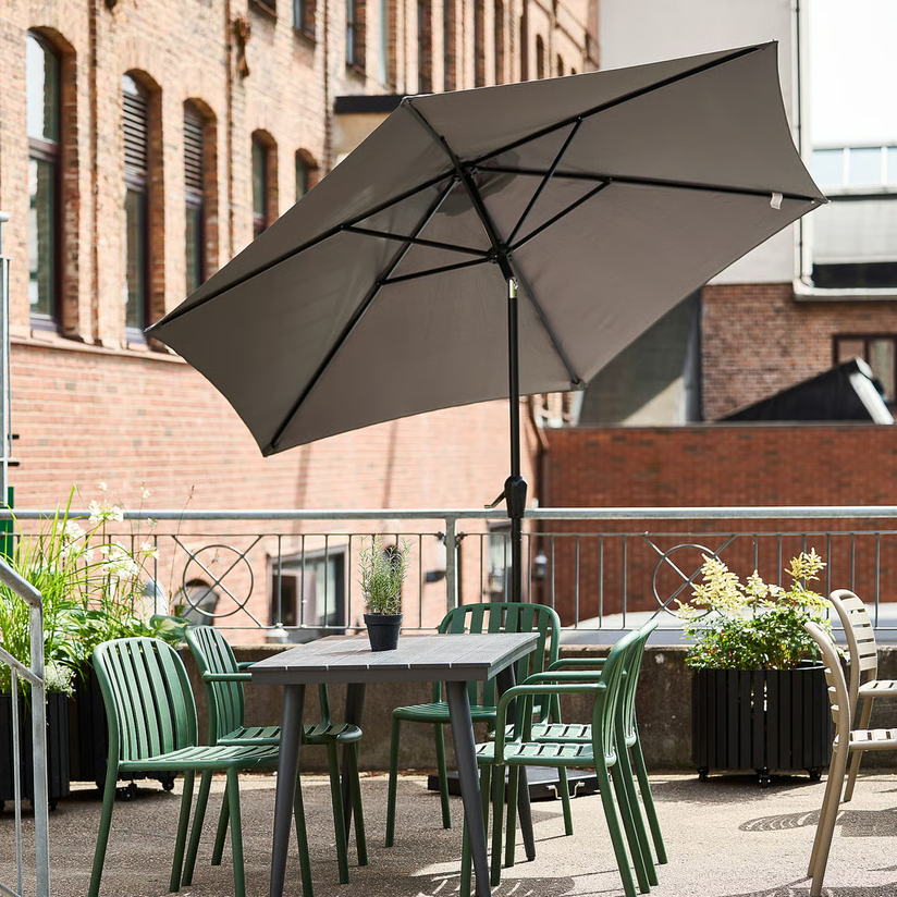 1596552-1 Parasol Ø 3000 mm, grey