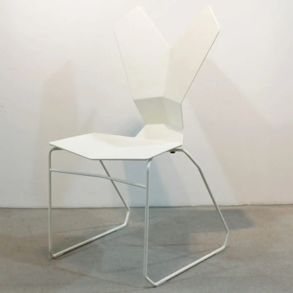 1596742-1 Stol Tom Dixon Y chair sled vit 10 stycken