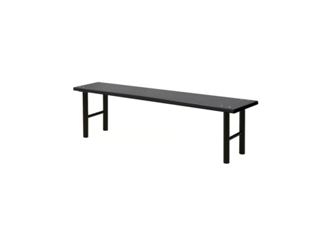 2 pcs Seat benches STADIUM 1500 mm, black