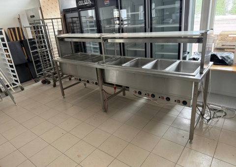 Hot buffet with bottom and top heat 7 wells