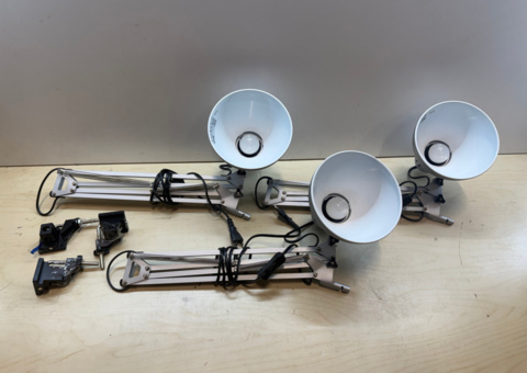 Arbetslampor 3st & LED-armatur 1st