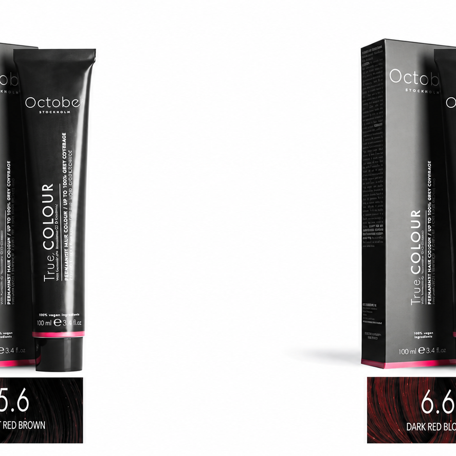 1543395-1 Hair colour - October Stockholm, Light Red Brown 5.6 and Dark Red Blond 6.6