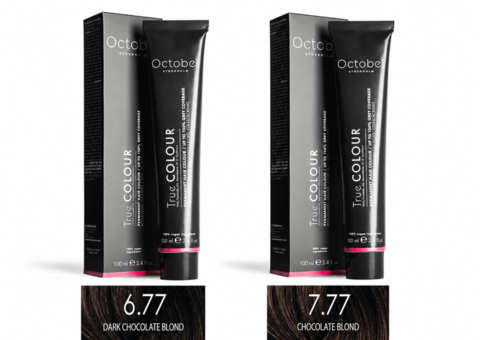 Hair colour - October Stockholm, Dark Chocolate Blond, 6.77 + Chocolate Blond, 7.77