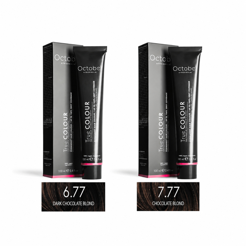 1547960-1 Hårfärg - October Stockholm, Dark Chocolate Blond, 6.77 + Chocolate Blond, 7.77