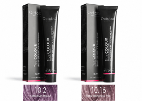 Hair colour - October Stockholm, Platinum Violet Blond, 10.2 + Platinum Blond Pink Pearl, 10.16