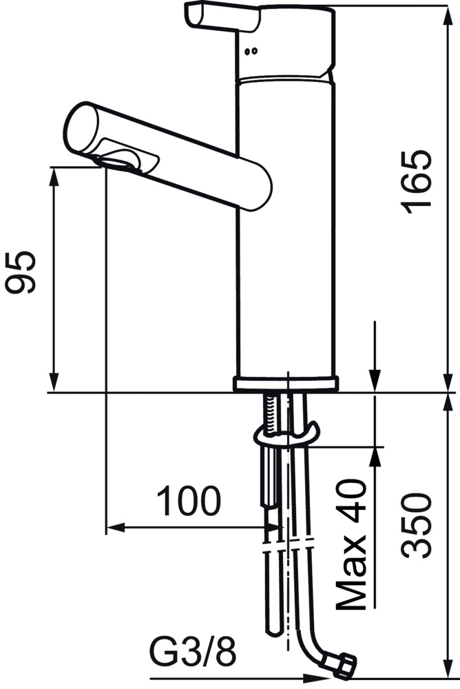 1597645-2 Basin mixer - Mora, REXX B5, ESS, chrome