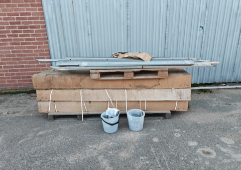 Three garage doors