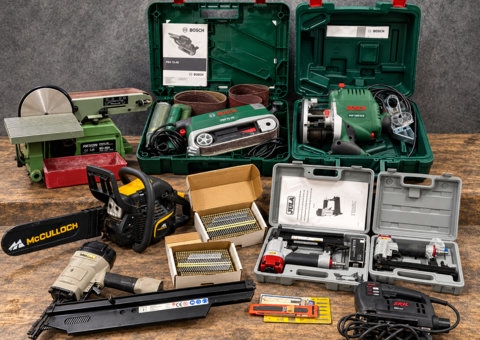 Disposal of tools, workshop and construction equipment
