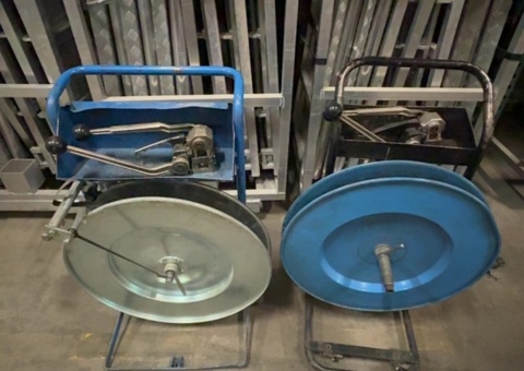 Strapping tool with trolleys 2 pcs