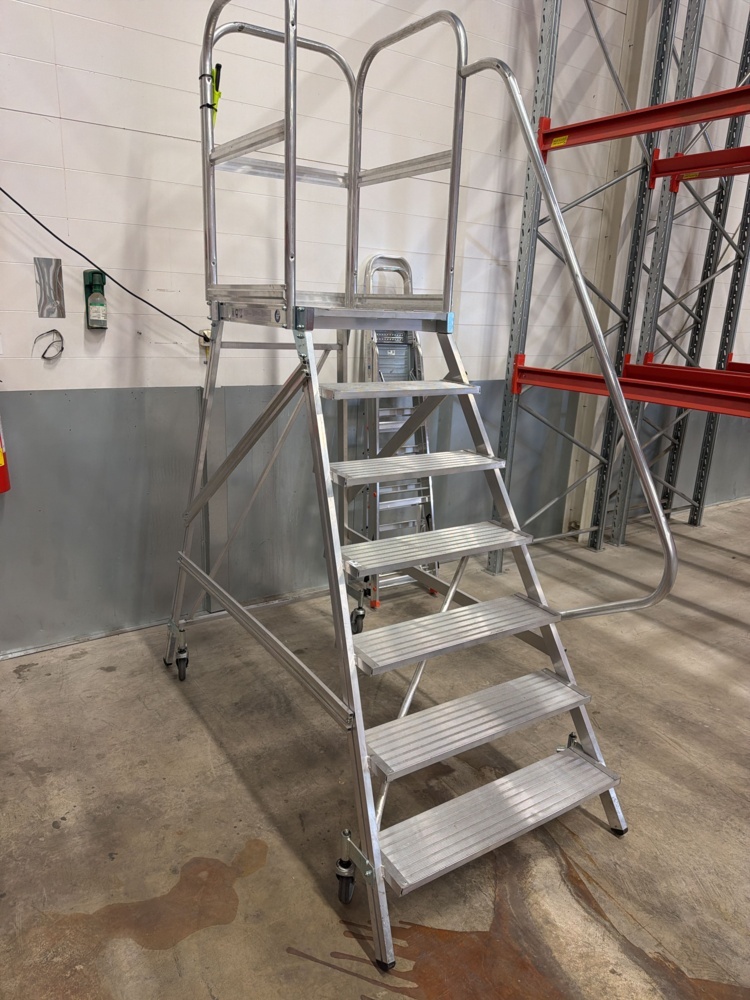1552408-2 Platform ladder on wheels - Günzburger Steigtechnik 50107