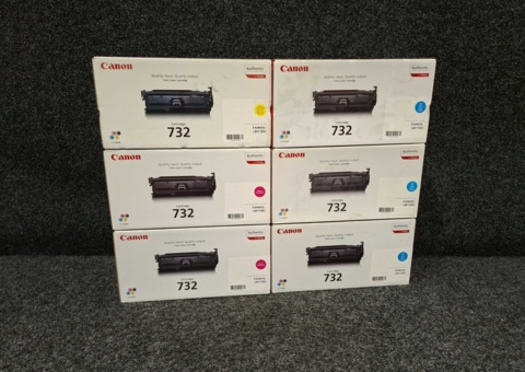 6 toner cartridges Canon Cartridge 732