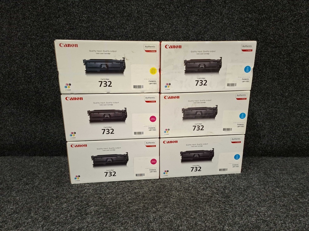 1597178-1 6 st Tonerkassetter Canon Cartridge 732