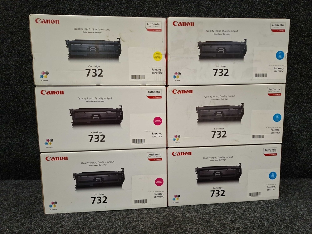 1597178-2 6 st Tonerkassetter Canon Cartridge 732