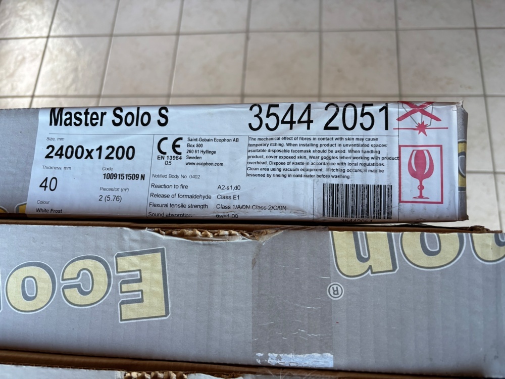 1563547-2 5 st ljudabsorbenter – Ecophon Master Solo S
