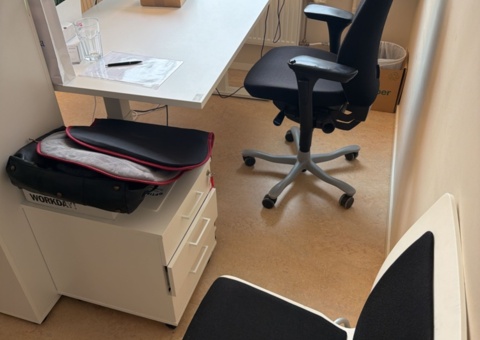 Office workplace with furniture