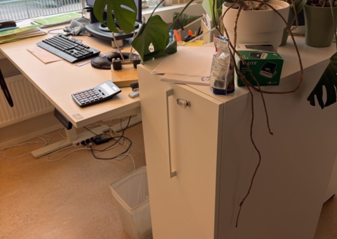 Office workplace with furniture