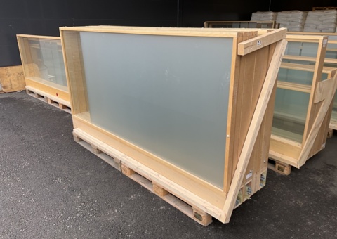 5 glass panels - MOELVEN tempered glass