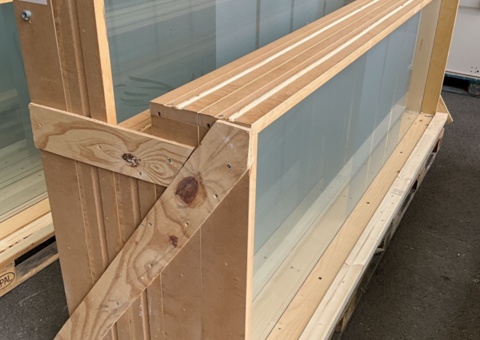 5 glass panels - MOELVEN tempered glass