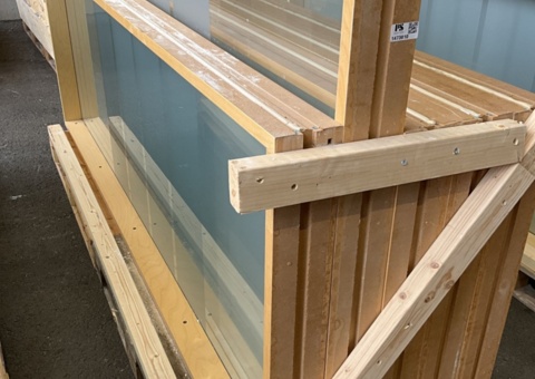 5 glass panels - MOELVEN tempered glass