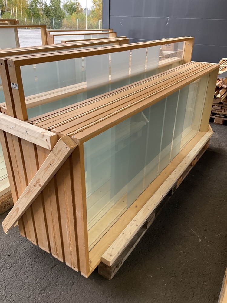 1473810-2 5 st. glaspartier - MOELVEN härdat glas