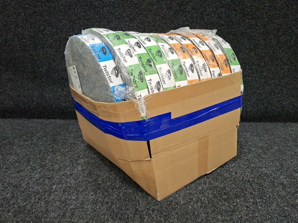 1597211-1 10 st 2-pack Diamantrondeller Twister för golvvård & rengöring