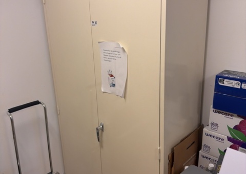 Sheet metal cabinet