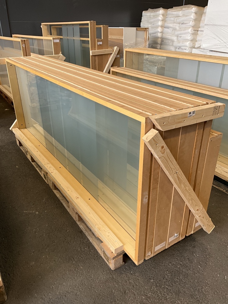 1473811-1 5 st. glaspartier - MOELVEN härdat glas
