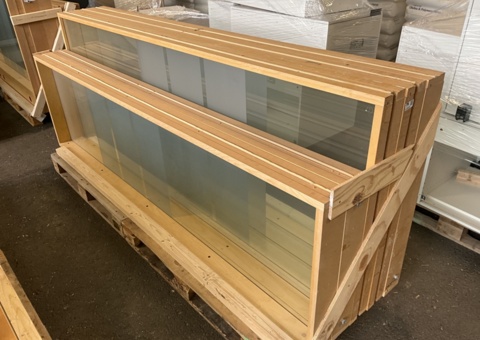 5 glass panels - MOELVEN tempered glass