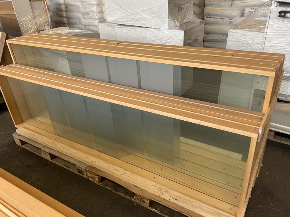 1473812-2 5 st. glaspartier - MOELVEN härdat glas