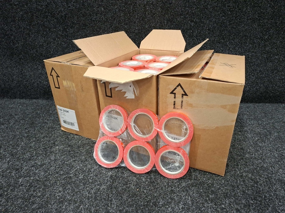 1597216-2 Ca 432 st Rullar med packtejp etab 242K PVC 12 mm x 66 m