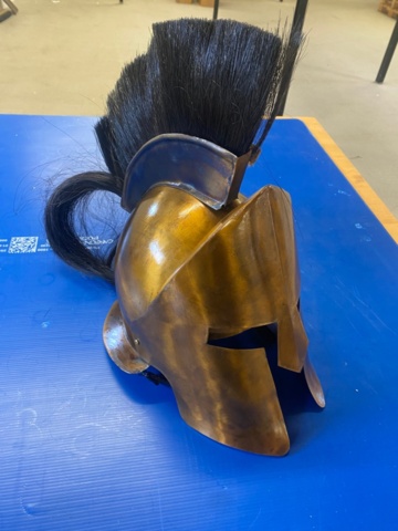 1597849-1 Handgjord Hjälm Kung Leonidas