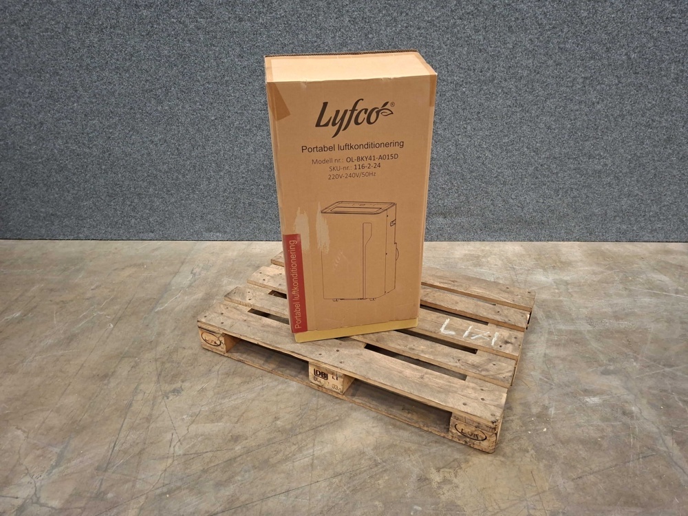 1597858-2 Portabel AC Lyfco 58 m² 4100W/14000 BTU