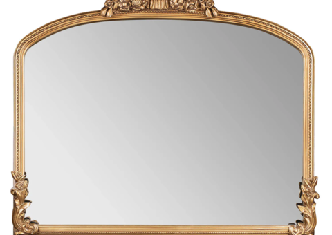 Vaulted gold mirror 80x88cm - Mary Vesani