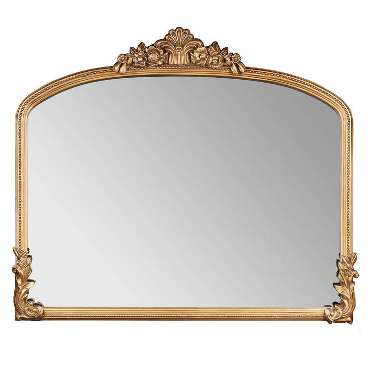 1597157-1 Vaulted gold mirror 80x88cm - Mary Vesani