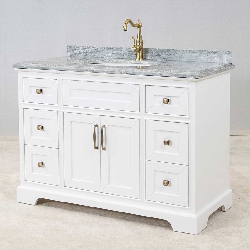 1597158-1 Washbasin cabinet Vesani Wyoming Blue Marble - 120cm
